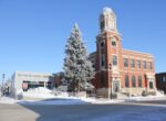 Picture of the Boyne Regional Library in the winter.